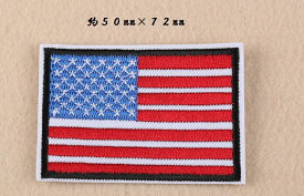 アメリカ国旗 USA ワッペン アップリケ アイロン対応 手芸材料 1枚