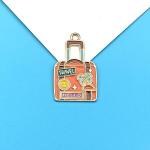 スーツケース チャーム ピアスパーツ アクセサリーパーツ モチーフ 入学 入園 1個入り