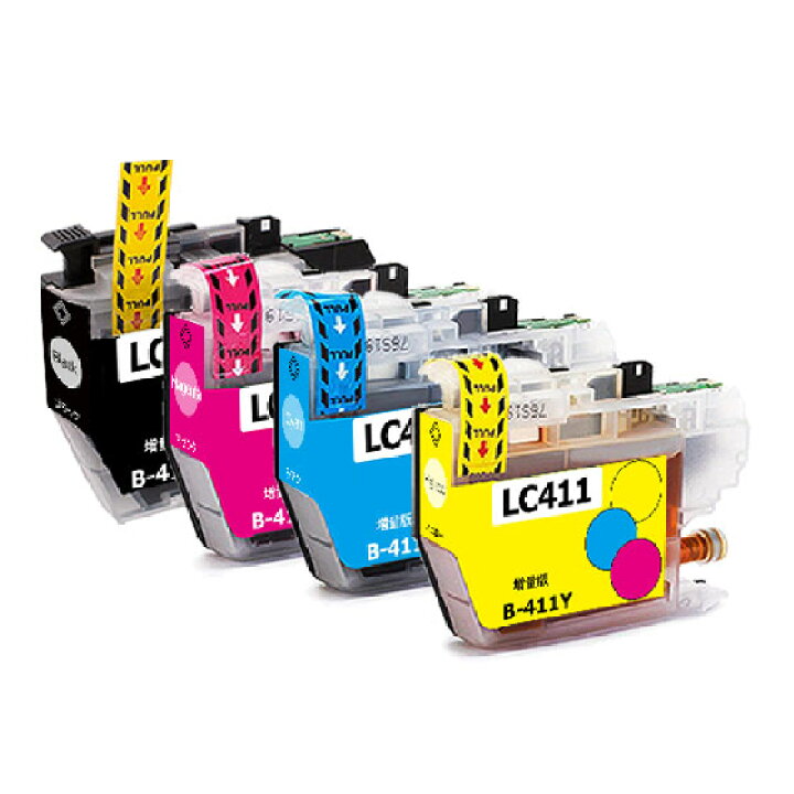 楽天市場】（送料無料）ブラザー 用 LC411 LC411-4PK インク ( 4色 