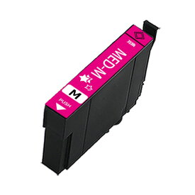 【送料無料】Epson用 エプソン MED MED-M互換インクカートリッジ 増量版 1個 マゼンタ 残量表示可能 ICチップ付 対応機種：EW-056A / EW-456A 【3年保証付】