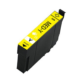 【送料無料】Epson用 エプソン MED MED-Y互換インクカートリッジ 増量版 1個イエロー 残量表示可能 ICチップ付 対応機種：EW-056A / EW-456A 【3年保証付】