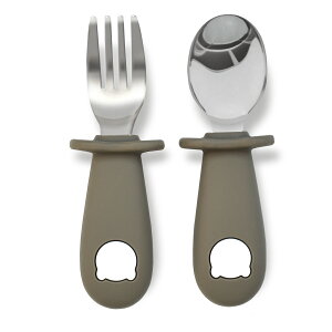 ケース付き 離乳食スプーン フォーク セット ベビースプーン フォーク 保育園 子供 持ち運び ステンレス シリコン ベビーカトラリー 食洗機対応 握りやすい 練習 赤ちゃん スプーン 幼稚園