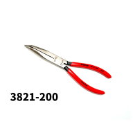 KNIPEX クニペックス 3821-200 プライヤー メカニック用プライヤー 200mm くちばし型プライヤー 中硬線 …