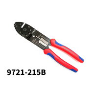 KNIPEX クニペックス 230mm 9721-215B 圧着プライヤー コンフォートグリップ 組立用プライヤー ケーブル …