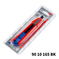KNIPEX クニペックス 90 10 165 BK 万能ナイフ CutiX マグネシウムボディ 滑り止めグリップ 可動式安全バ…