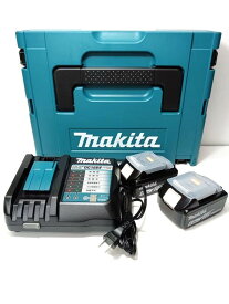 【中古】 【未使用品】 MAKITA マキタ マックパック タイプ1 インナートレー付 工具箱 A-60501 充電器 DC18RF バッテリー BL1860B 2個付