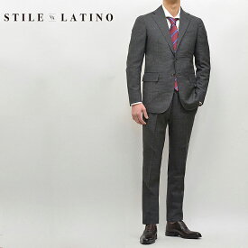 STILE LATINO スティレラティーノ 国内正規品 VINCENZO30 ヴァージンウール シングル3Bスーツ セットアップ イタリア製 AM12207