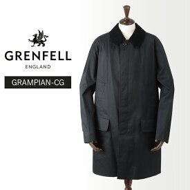 【40%OFF/定価140,800円】グレンフェル 新品 ロング丈 トレンチコート GRAMPIAN-CG 44 ブラック 国内正規品 英国製 GRENFELL #f10004 GF44