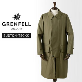 【40%OFF/定価162,800円】グレンフェル 新品 ステンカラーコート EUSTON-TECKK 38 オリーブ 国内正規品 英国製 GRENFELL #f10093 GF38
