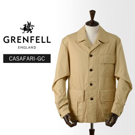 【40%OFF/定価80,300円】グレンフェル 新品 ジャケット CASAFARI-GC 38 ベージュ 国内正規品 英国製 GRENFELL サファリ #f10096 GF38