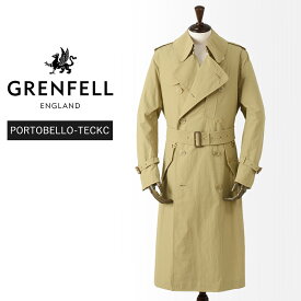 【40%OFF/定価179,300円】グレンフェル 新品 トレンチコート PORTOBELLO-TECKC 38 ベージュ 国内正規品 英国製 GRENFELL #f10097 GF38
