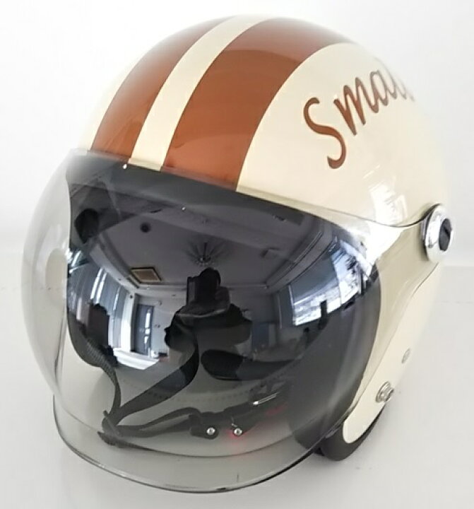 楽天市場】スモールジェット ヘルメット 開閉シールド付（バブル 