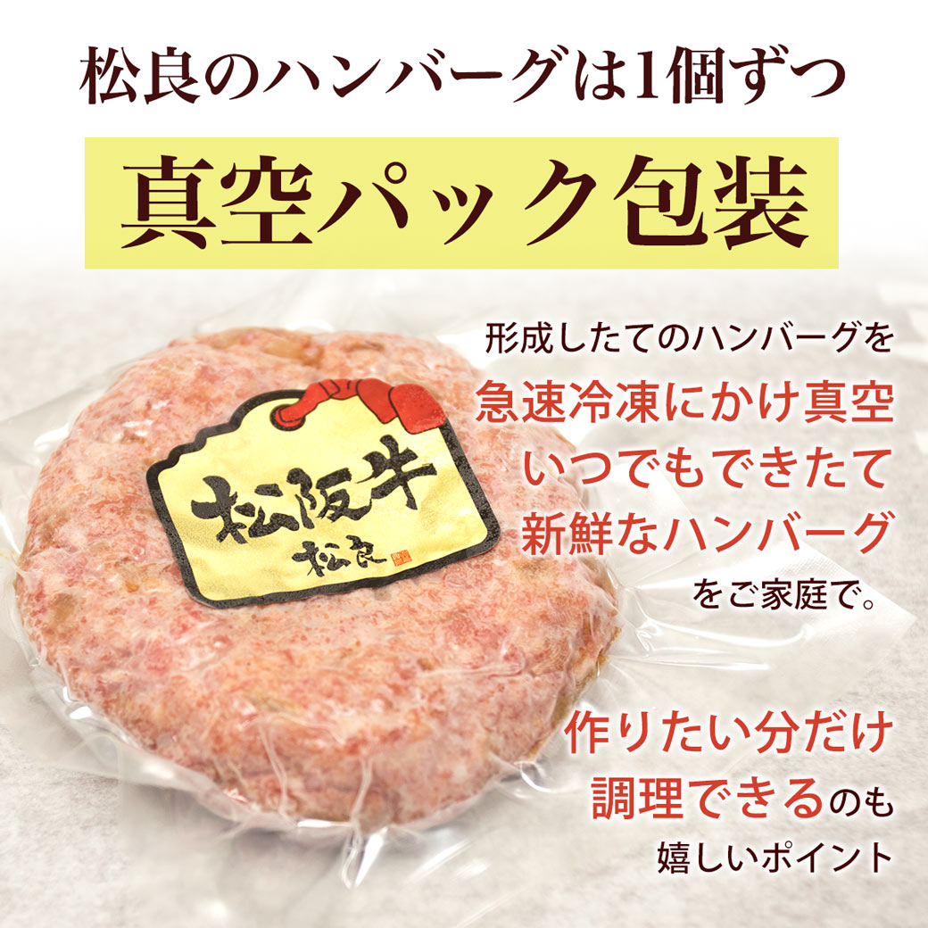 父の日ギフト【ギフトBOX】松阪牛 ハンバーグ ギフト 松阪牛 100% 黄金のハンバーグ 松坂牛 松良 人気 2026 内祝い お返し 父の日 冷凍 お取り寄せグルメ 食べ物 グルメ 高級 誕生日 プレゼント 内祝 お取り寄せ 和牛 送料無料 内祝い お祝い 黒毛和牛 お中元 御中元 - メイン画像 8