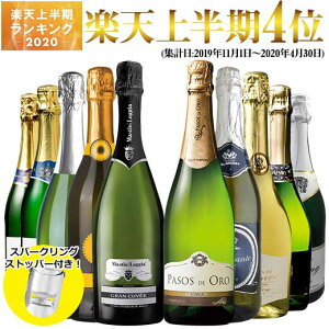 【 特別 送料無料 】【ストッパー付】金賞&高評価&シャンパン製法入り!世界の選りすぐり辛口スパークリング10本セット第24弾【7792976】 | 飲み比べ ワイン ワインセット シャンパン スパーク カヴァ カバ 泡 白 発泡 金賞 お買い得