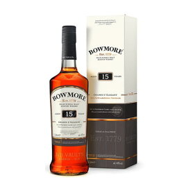 【送料無料】 ボウモア15年ゴールデン＆エレガント (シングルモルト・ウイスキー) 1000ml ウイスキー whysky 【9000118】 【この商品は常温便のみでの販売となります】