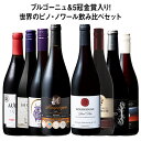 【送料無料】34％OFF ブルゴーニュ＆ダブル金賞入り!世界のピノ・ノワール飲み比べ8本セット 第27弾【W04205】 赤ワイン ワインセット フルボディ