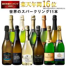 【送料無料】3大銘醸地入り 世界選りすぐりスパークリングワイン11本セット 第42弾 スパークリングワイン 辛口 ワインセット 【9000194】