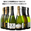 【送料無料】瓶内二次発酵製法カバ5本入り!!激旨スパークリングワイン12本セット 第18弾 スパークリングワイン 辛口 …