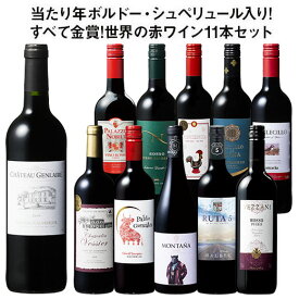 【送料無料】 55％OFF 当たり年ボルドー・シュペリュール＆格上リオハ入り!すべて金賞!世界の選りすぐり赤ワイン11本セット 第17弾 赤ワイン フルボディ ワインセット 【W07542】