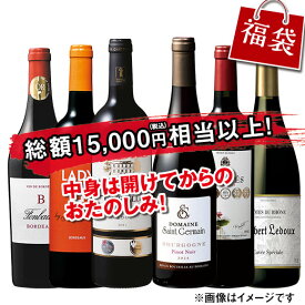 【送料無料】 プレミアムフランス福袋6本 赤ワイン ワインセット フルボディ 【W05694】