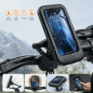 【2026最新改良】自転車 スマホホルダー 防水 バイク スマホスタンド マグネット式 360度回転 高感度タッ…