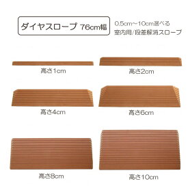 段差スロープ ダイヤスロープ タイプ 幅76cm 室内用 すべり止め 段差プレート 段差解消 歩行補助 介護用品 福祉用具 住宅改修 歩行関連安心感 スロープ DS76 ダイヤスロープ シンエイテクノ