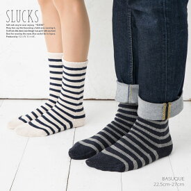 SLUCKS BASUQUE スルックス バスク ソックス (男女兼用・22.5cm-27cm) 靴下 レディース メンズ