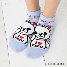セシルマクビー スニーカー丈 ソックス (23-25cm) 靴下レディース セシルベア CECIL McBEE
