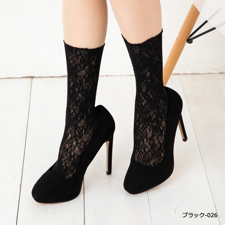 楽天市場 セシルマクビー ラッセル クルーソックス 白 黒 全2色 23 25cm 靴下 レディース Cecil Mcbee レッグウェア専門店 美足花舞