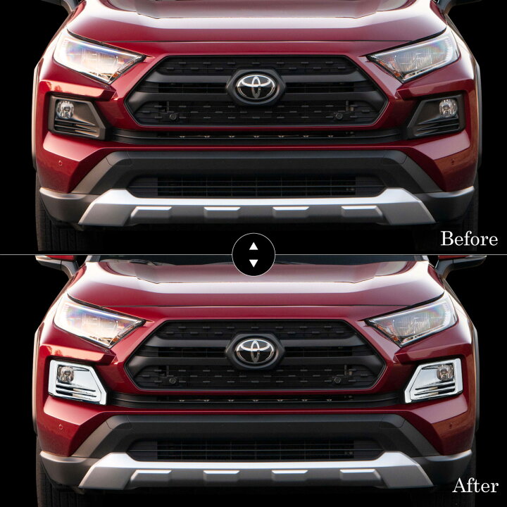楽天市場】トヨタ RAV4 50系 Adventure フォグランプ カバー 