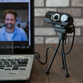 webカメラ ウェブカメラ マイク内蔵 カバー 広角 USB 1080p 高画質 三脚 クリップ シークレットカバー | web会議 ウェブ会議 リモートワーク テレワーク オンライン飲み会 ZOOM skype パソコン カメラ マイク付き 軽量 コンパクト 小型