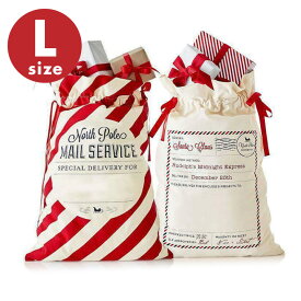 ラッピング 袋 クリスマス プレゼント用 リボン 赤 レッド 巾着袋 キャンバス生地 帆布 ラッピング用品 梱包 包装 贈り物 おしゃれ かわいい