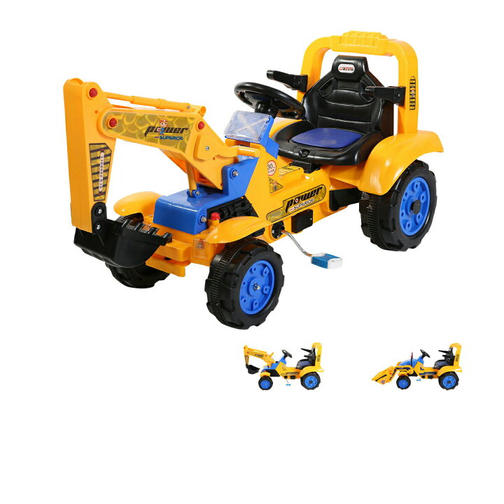 楽天市場 ショベルカー ブルドーザー 乗用玩具 足こぎ 足けり おもちゃ 子供 働く車 はたらくくるま 組立簡単 プレゼント クリスマス 誕生日 ｍ ｚｎｅｔ