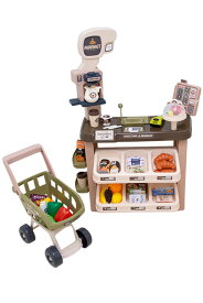お店屋さんごっこ お店やさんごっこ おもちゃ カウンター レジスター スーパーマーケット コンビニ ショッピングカート おままごとセット ままごと セット ごっこ遊び 音 男の子 女の子 知育玩具 1歳 2歳 3歳 4歳 5歳 6歳 クリスマス プレゼント