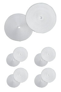 面ファスナー 50mm 25M巻き 両面テープ フック ループ 2本×5個 5cm 50ミリ オス メス 縫製用 家庭用 業務用 強力 固定 ホワイト ブラック 白 黒