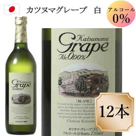 シャトー勝沼 カツヌマ グレープ ブラン 白 ワイン ノンアルコール ワイン 12本 セット 720ml cスクリュー栓