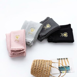 春秋 女の子用 アウター ウェア レギンス 小さい 秋 パンツ ストレッチ コットン 暖かい 子供用 厚手 プリンセス キッズ ファッション ハート リボン かわいい