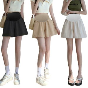 マタニティショーツ 夏用 薄手 カジュアル 綿 麻 ゆったり ワイドパンツ 妊娠初期 大きいサイズ レギンス ショートパンツ 妊婦 腹部サポート