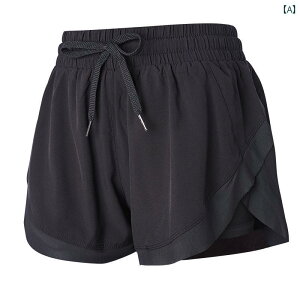 女性用 スポーツ パンツ ランニング フィットネス ハイウエスト 伸縮性 夏 ヨガ ダンス ポリエステル トレーニング ジム 薄手 レディース 速乾 通気性 吸湿性 吸汗性 ショートパンツ