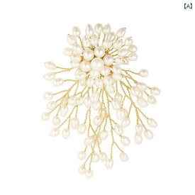 ブローチ おしゃれ 服装飾 美しい 母 日 ギフト 淡水 パールブローチ 高級 女性 精巧 ピン ウェディング スーツ コサージュ ボタン