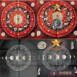 タロット クロス 占い ルノルマン カード 月 星座 太陽 装飾 布 厚手 ゲーム クリスタル ペンデュラム 振り子 おしゃれ 傷 汚れ 防止