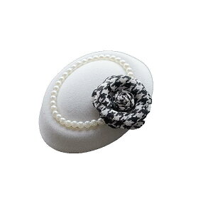 トーク帽 成人式 パーティー ウェディング レトロ レディース クリップ固定 エレガント 花 羽 パール リボン 千鳥格子 メッシュ おしゃれ 春秋 シンプル 無地 白 黒