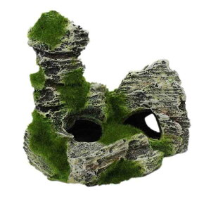 アクアリウム オブジェ 水槽 装飾品 インテリア用品 置物 レイアウト オーナメント 鑑賞 隠れ家 淡水生物 熱帯魚 家庭用 おしゃれ レトロ 岩場