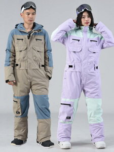 スノーボード ウェア スキー スノボー アウトドア スポーツ カップル ワンピース メンズ レディース 暖かい 防水 親子 つなぎ 子供 キッズ 大人 おしゃれ 耐摩耗