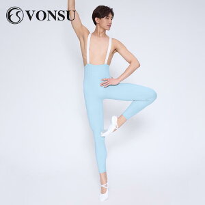 メンズ ダンス バレエ パンツ トレーニング フィットネス タイツ スパッツ レギンス ストレッチ サスペンダー オーバーオール ハイウエスト クロップドパンツ
