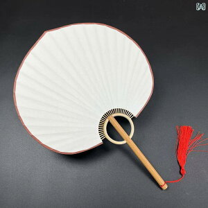 うちわ レトロ 木材 ハート クラフトファン ライスペーパー 桃形 紙 ラウンド ファン 書道 絵画 作成 ガマ 中国 女性 扇子 韓服 メンズ レディース 男性