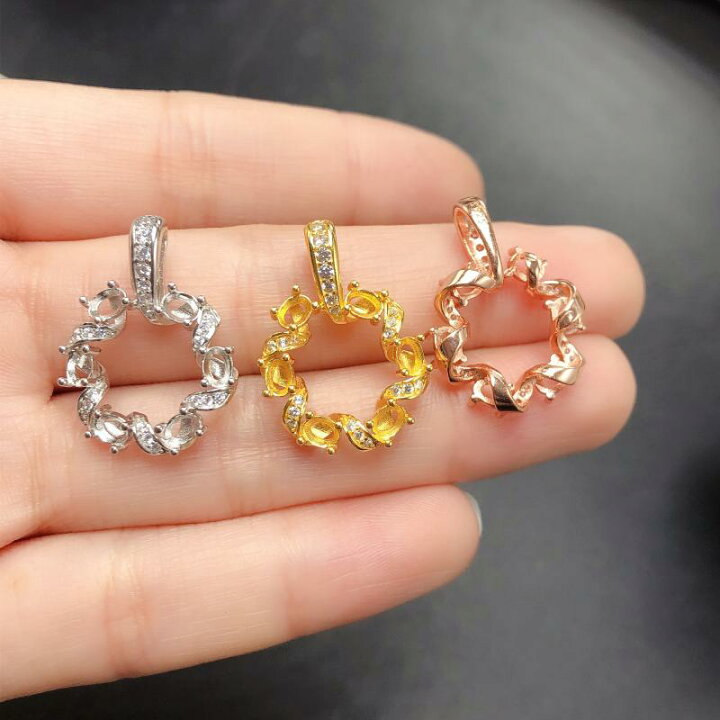 楽天市場】ネックレス ピアス セット S925シルバー 空枠 エレガント 