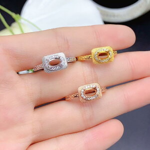 w fB[X S925Vo[ t[TCY I[o^ Xg[Ȃ g 4×6mm 18KbL zCgS[h [YS[h S[hJ[ Ηߗp DIY nhCh p[c