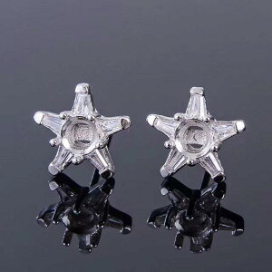 sAX 925Vo[ 18KzCgS[hbL 18K[YS[hbL Vo[g 5x5mm X^bhsAXp[c DIY nhCh  ANZT[p[c(x2)