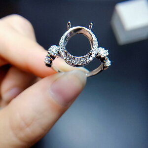 w fB[X t[TCY S925 Vo[ g ȉ~` 9x11mm 18K zCgS[h [YS[hbL t@bV JWA ItBX X^[_Xg